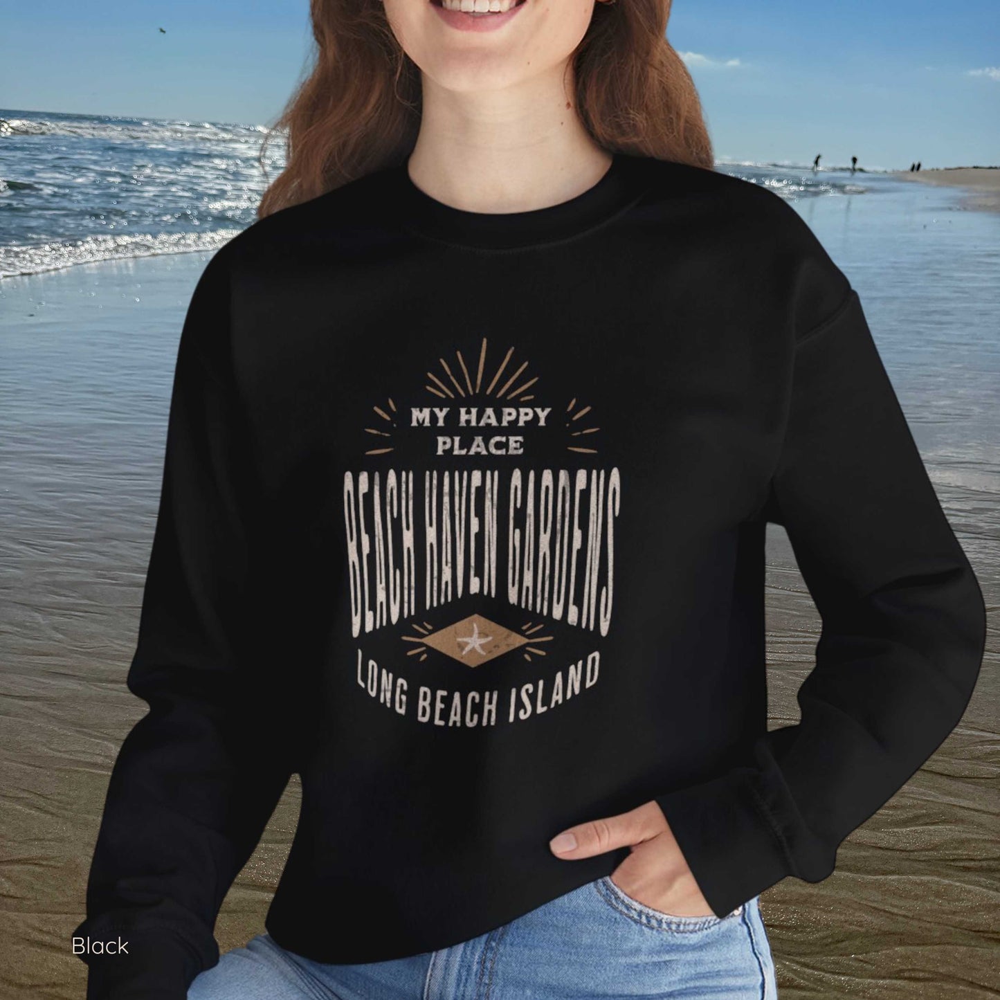 My Happy Place Sweatshirt, Beach Haven Gardens