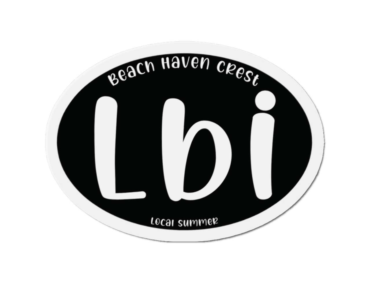 LBI Oval Magnet, Beach Haven Crest