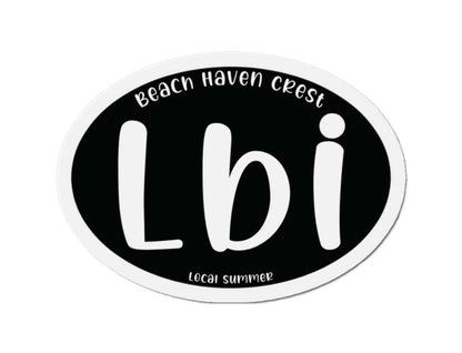 LBI Oval Magnet, Beach Haven Crest