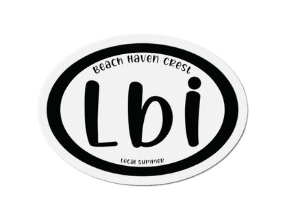 LBI Oval Magnet, Beach Haven Crest