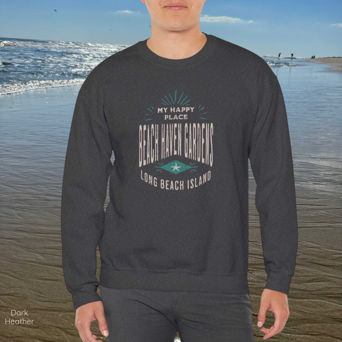 My Happy Place Sweatshirt, Beach Haven Gardens