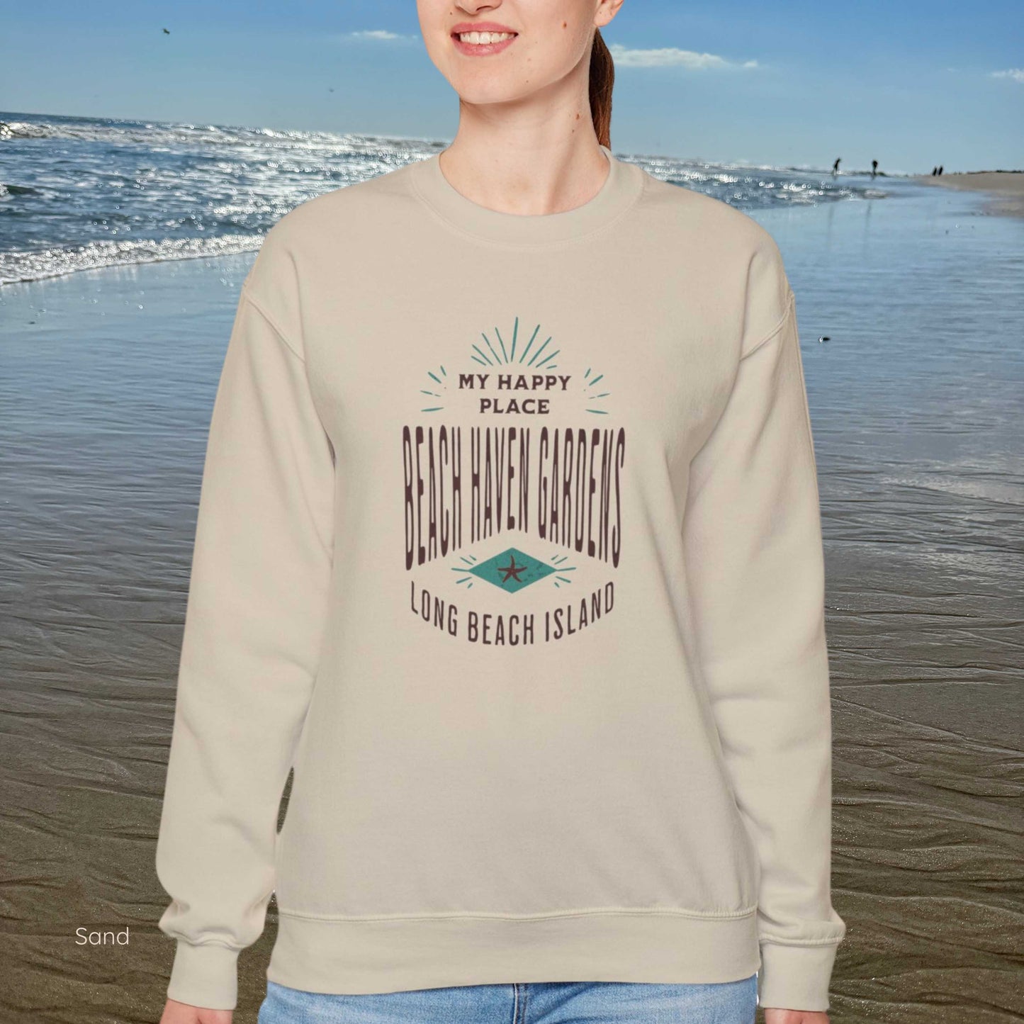 My Happy Place Sweatshirt, Beach Haven Gardens