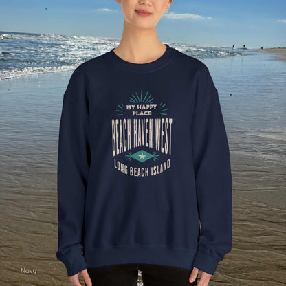 My Happy Place Sweatshirt, Beach Haven West