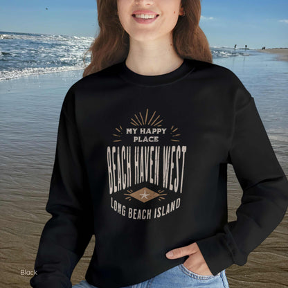 My Happy Place Sweatshirt, Beach Haven West