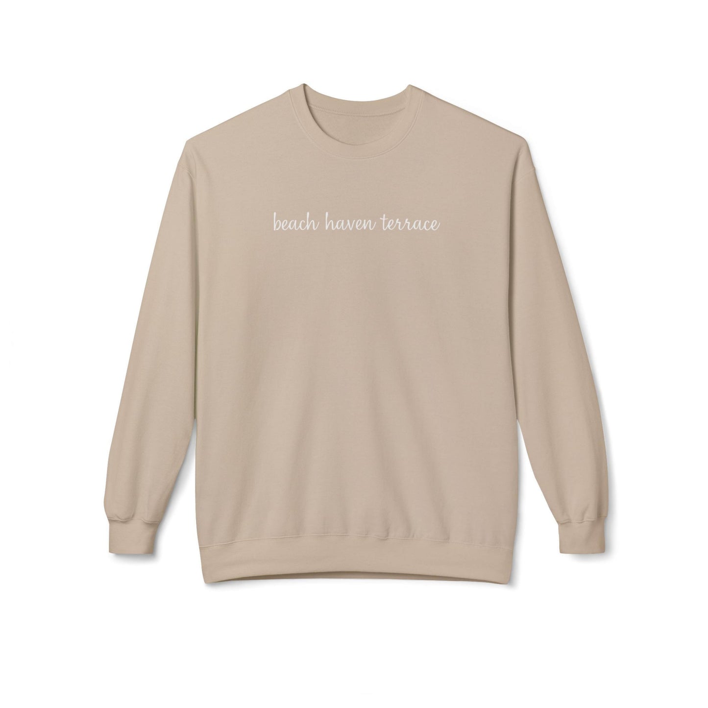 Breezy Days Crewneck Sweatshirt, Beach Haven Terrace