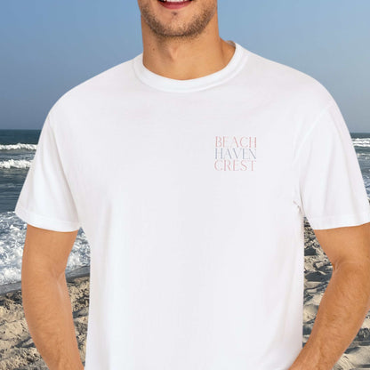 Patriotic Comfort Colors tee, Beach Haven Crest