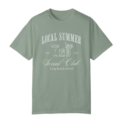 Local Summer Social Club, Cheers, Comfort Colors Tee