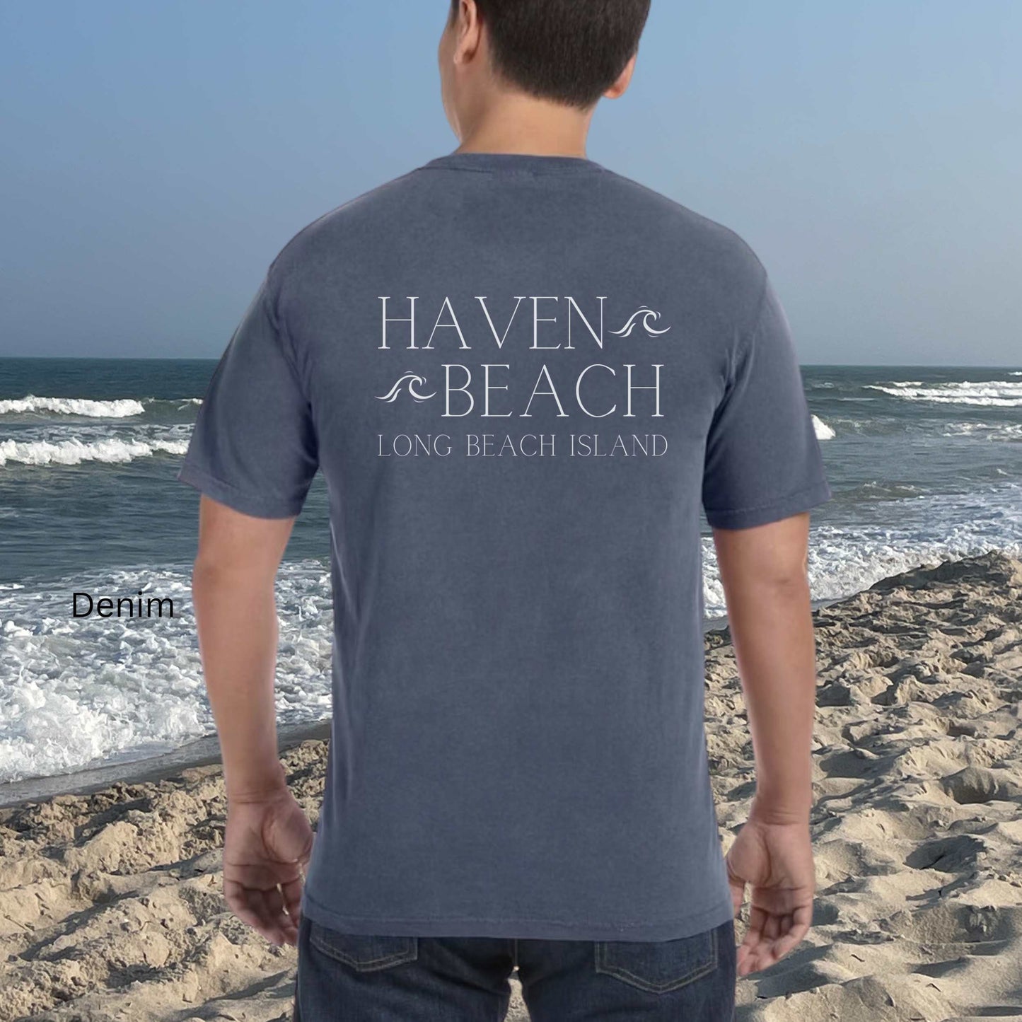 Waves Comfort Colors Short Sleeve Tee, Haven Beach