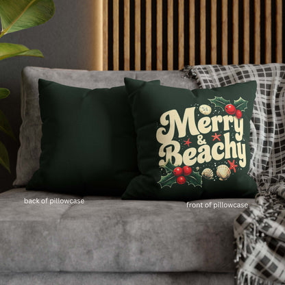 Merry & Beachy Holiday Pillowcase