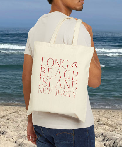 Long Beach Island Canvas Shopping Bag