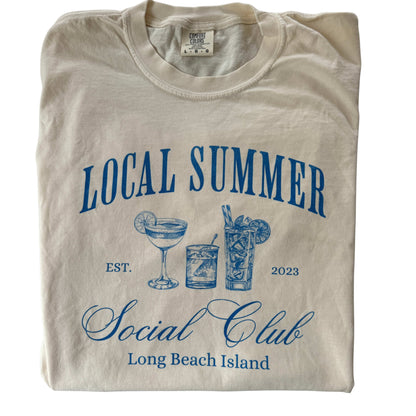 Local Summer Social Club, Cheers, Comfort Colors Tee