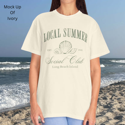 Local Summer Social Club, Seascape, Comfort Colors Tee