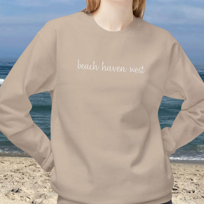 Breezy Days Crewneck Sweatshirt, Beach Haven West