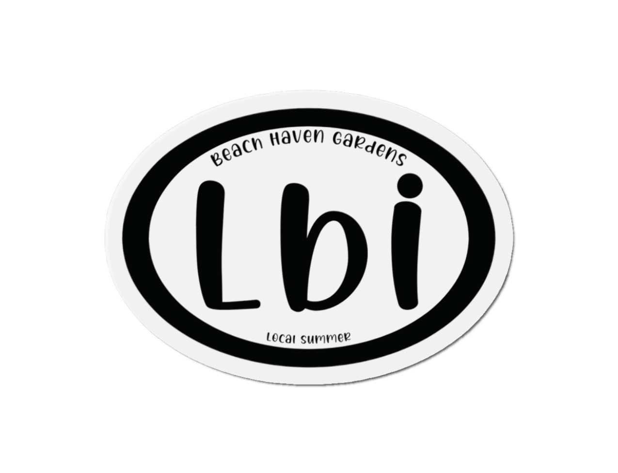 LBI Oval Magnet, Beach Haven Gardens