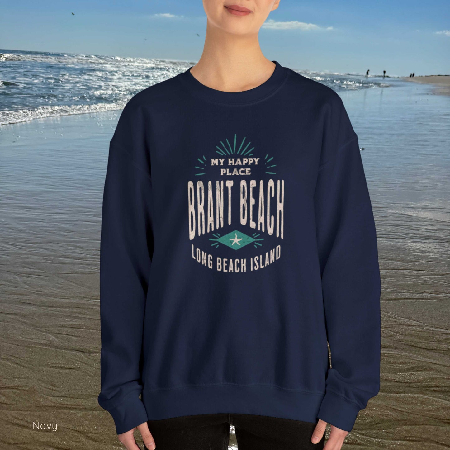 My Happy Place Sweatshirt, Brant Beach