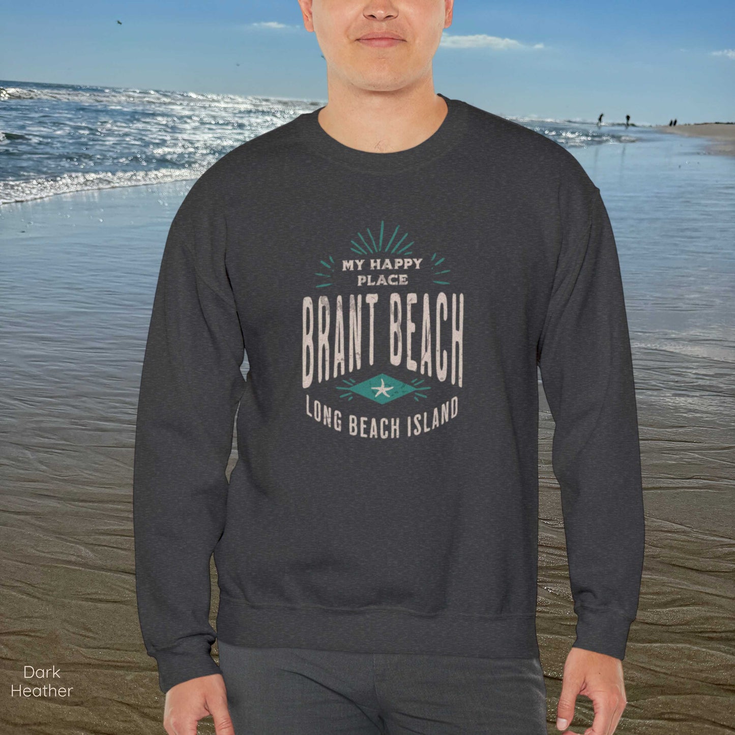 My Happy Place Sweatshirt, Brant Beach