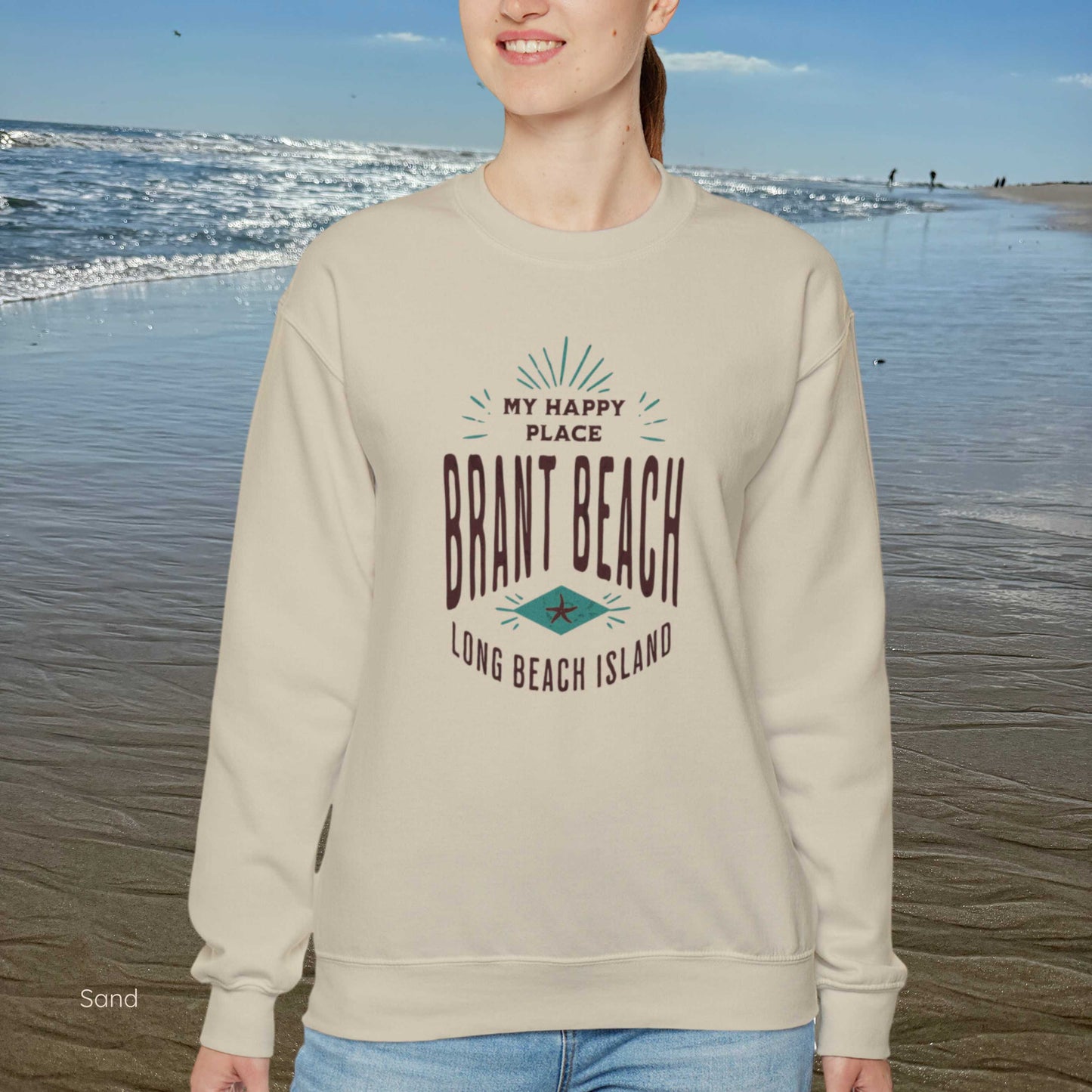 My Happy Place Sweatshirt, Brant Beach