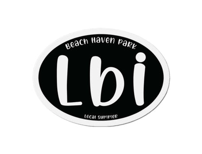 LBI Oval Magnet, Beach Haven Park