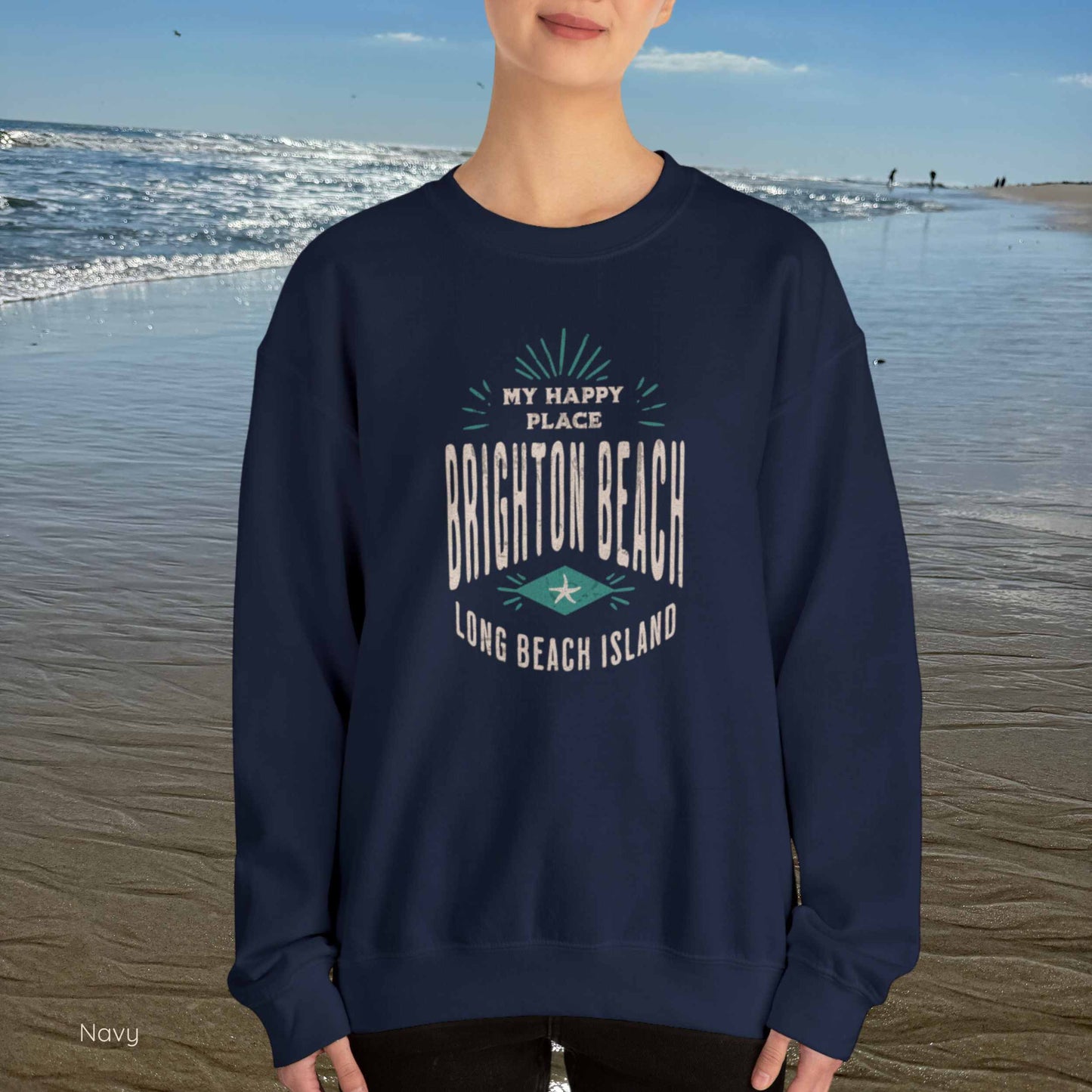 My Happy Place Sweatshirt, Brighton Beach