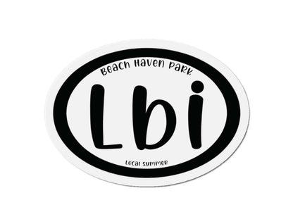 LBI Oval Magnet, Beach Haven Park