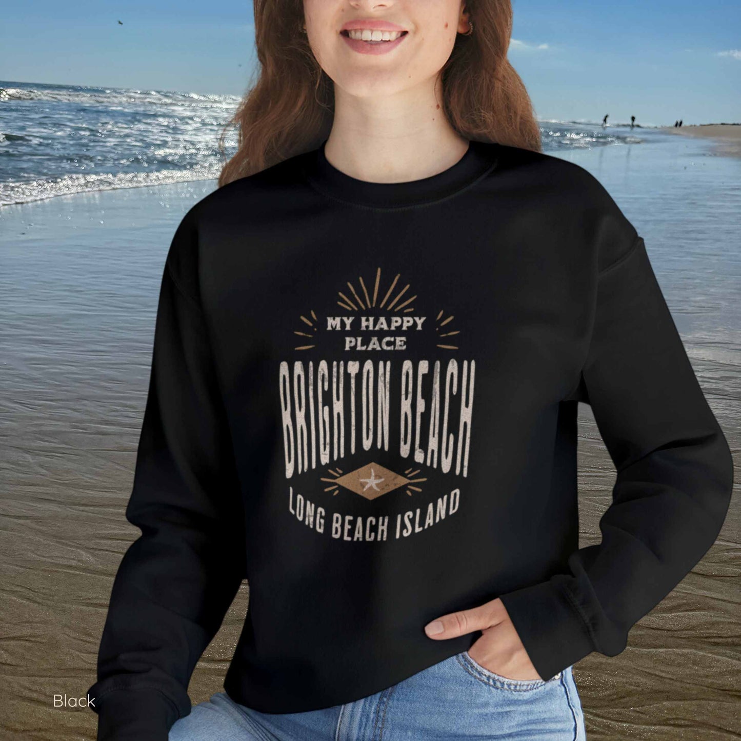 My Happy Place Sweatshirt, Brighton Beach