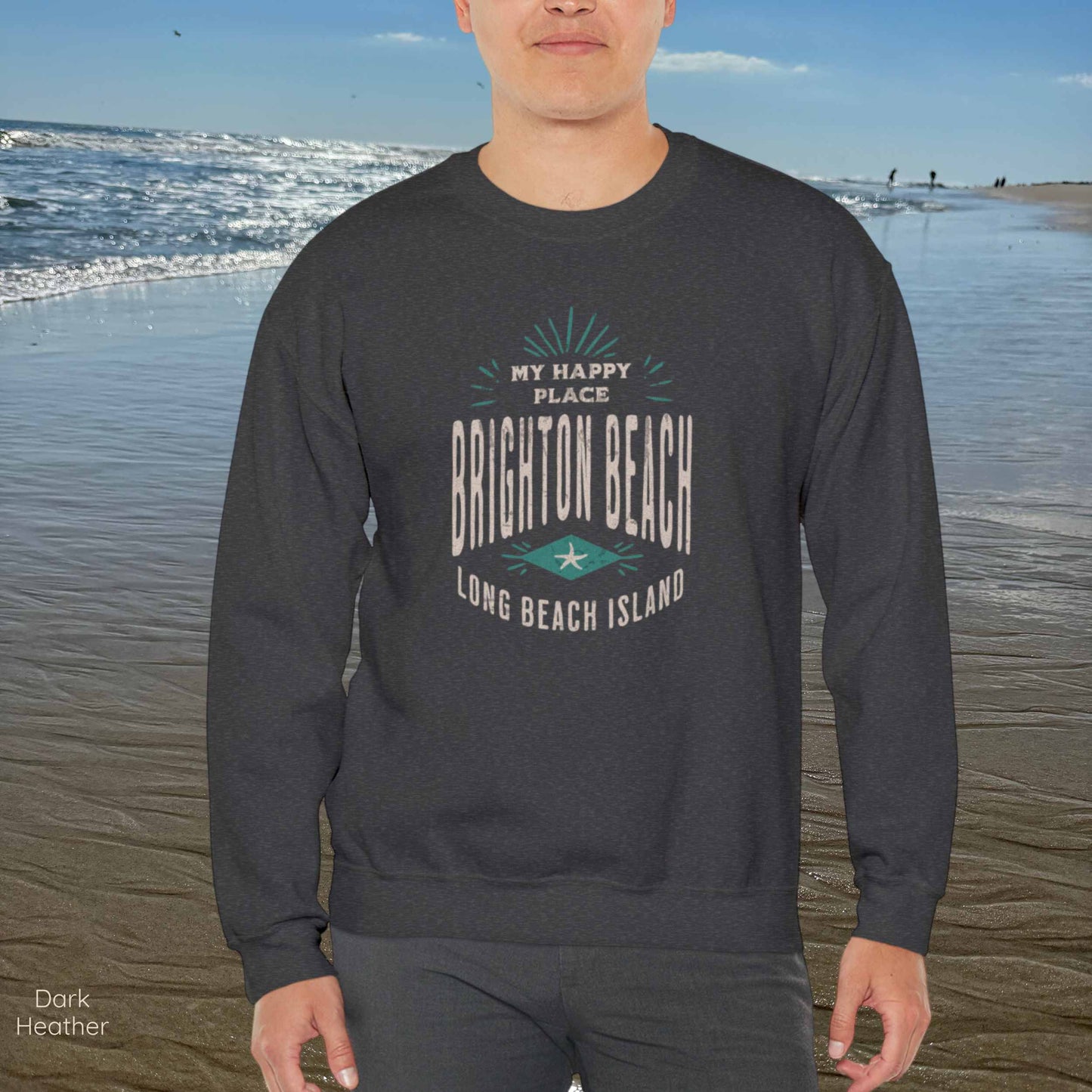 My Happy Place Sweatshirt, Brighton Beach