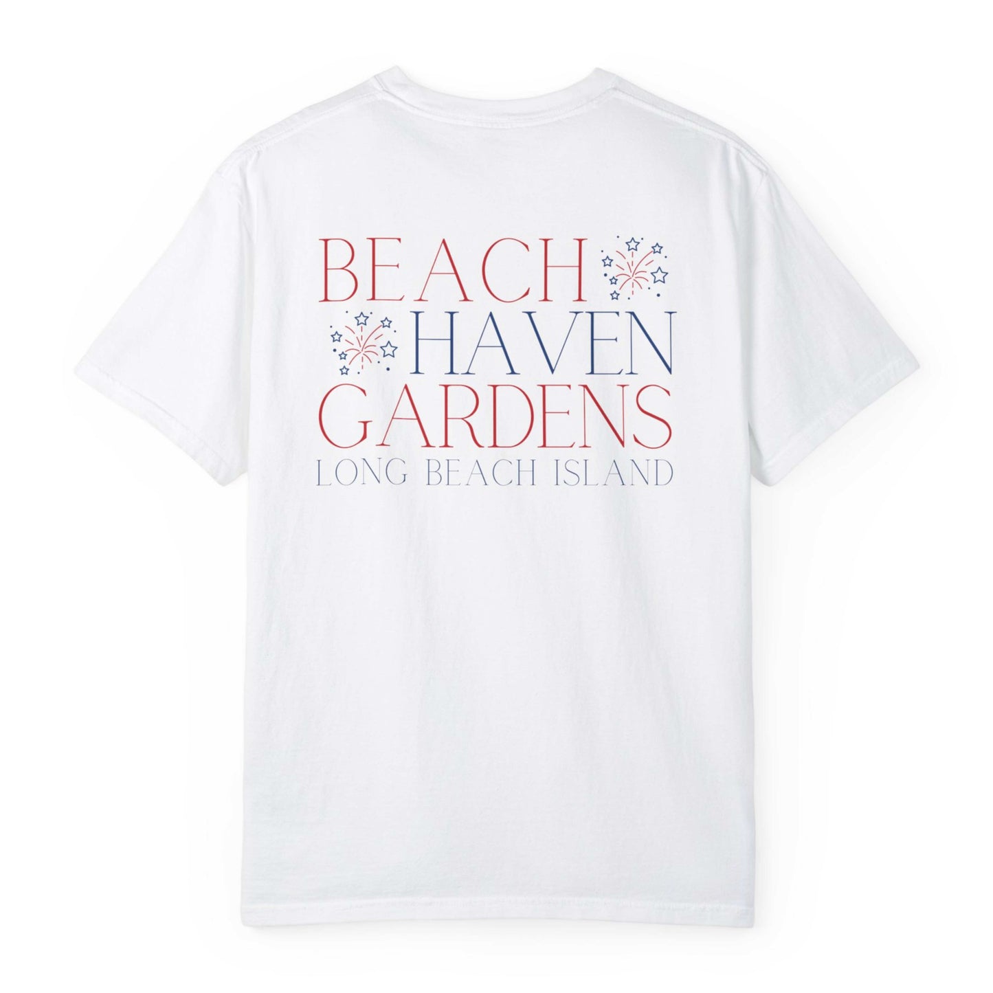 Patriotic Comfort Colors tee, Beach Haven Gardens