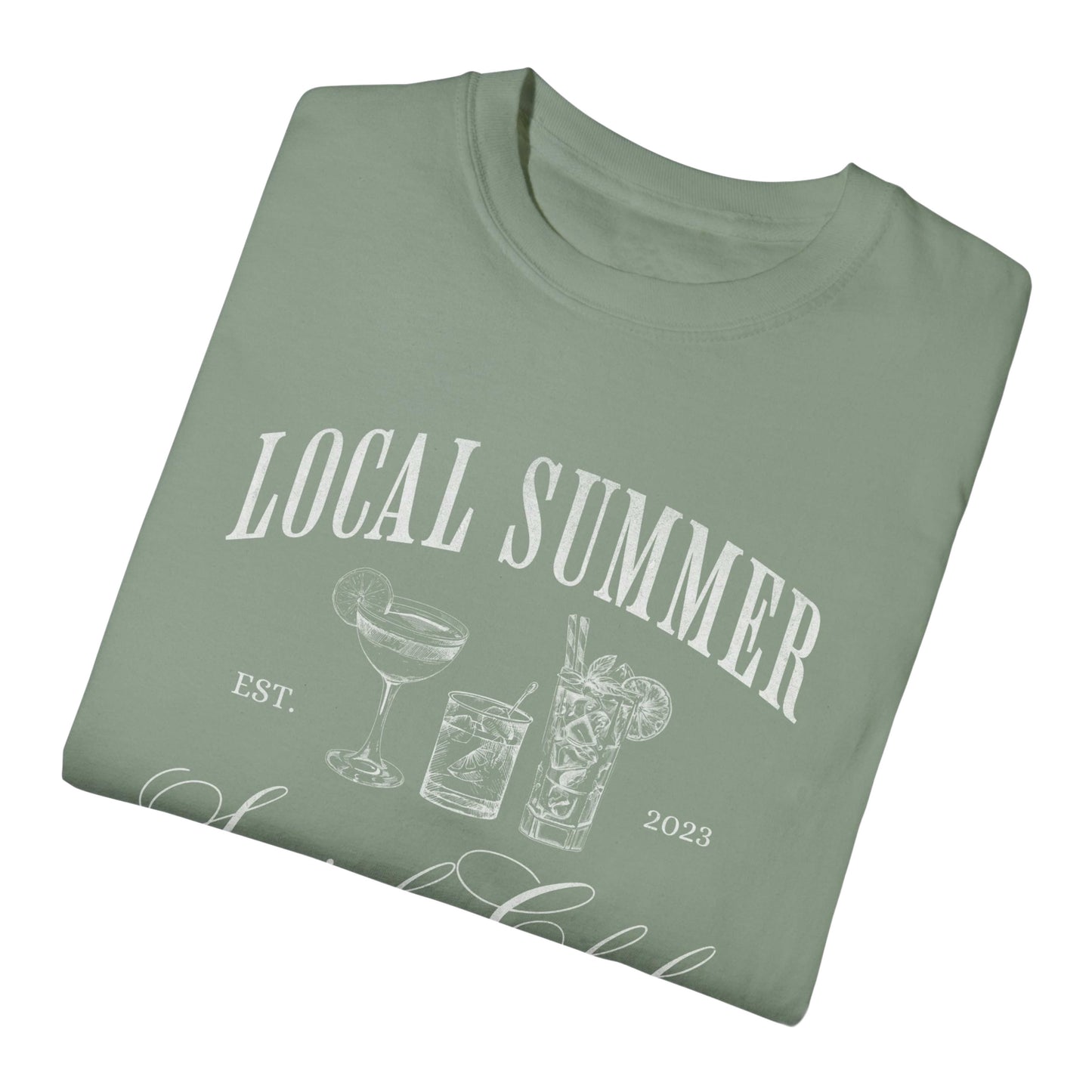 Local Summer Social Club, Cheers, Comfort Colors Tee