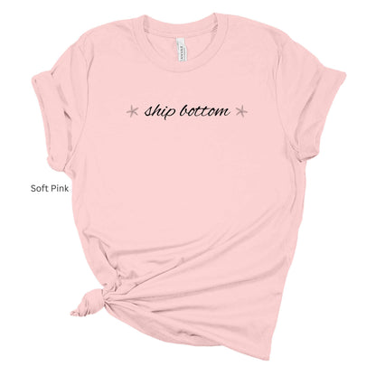 Ship Bottom script w starfish Shirt