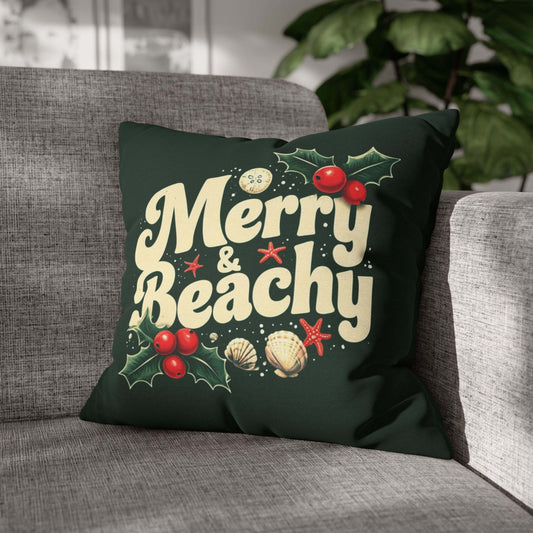 Merry & Beachy Holiday Pillowcase