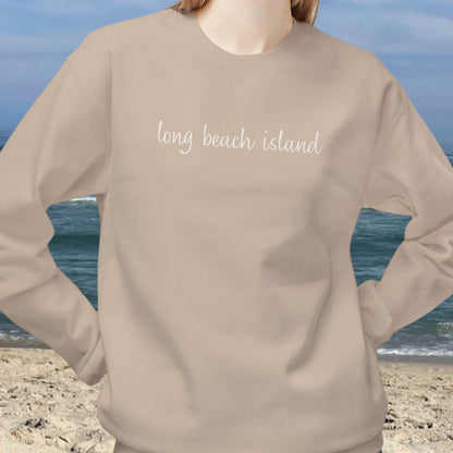 Breezy Days Crewneck Sweatshirt, Long Beach Island