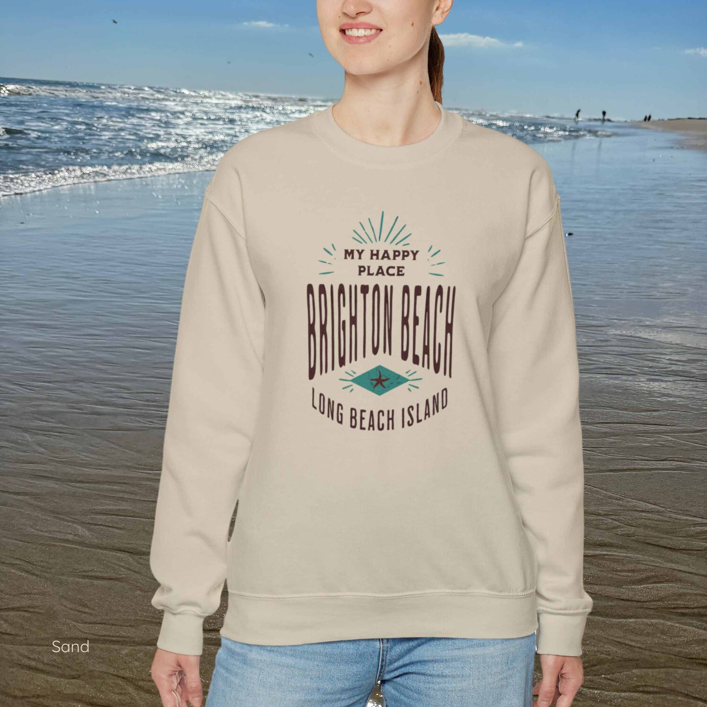 My Happy Place Sweatshirt, Brighton Beach