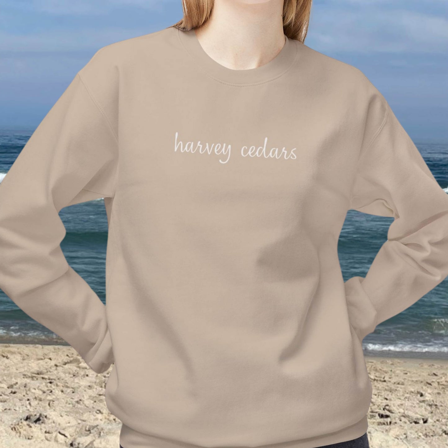 Breezy Days Crewneck Sweatshirt, Harvey Cedars