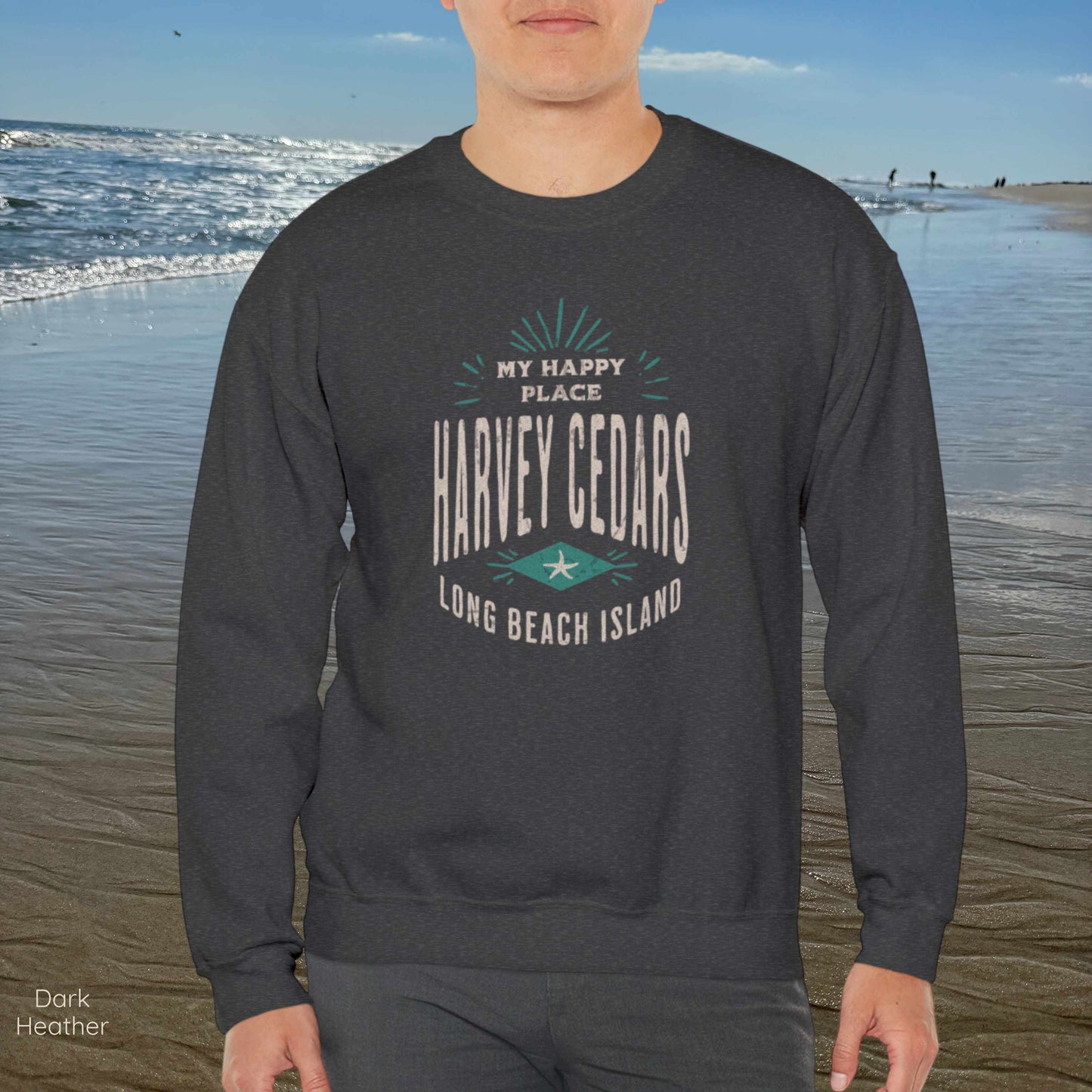 My Happy Place Sweatshirt, Harvey Cedars