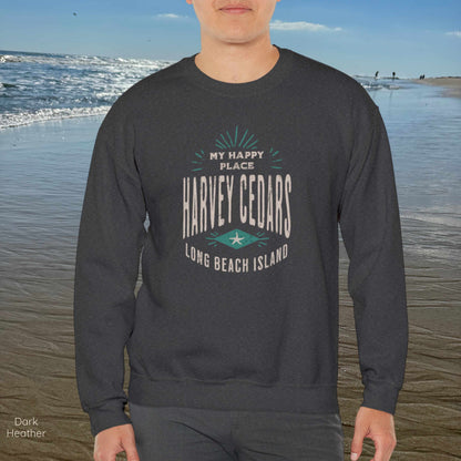 My Happy Place Sweatshirt, Harvey Cedars