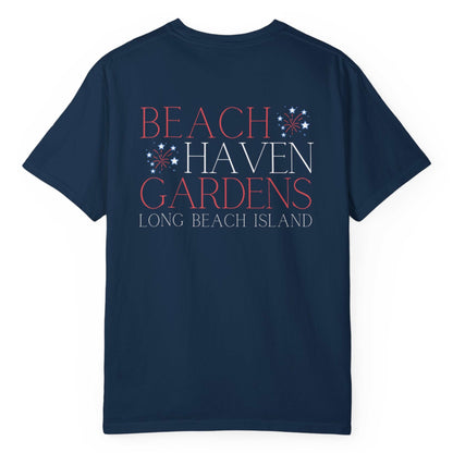 Patriotic Comfort Colors tee, Beach Haven Gardens