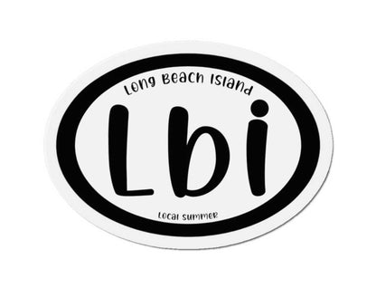 LBI Oval Magnet, Long Beach Island