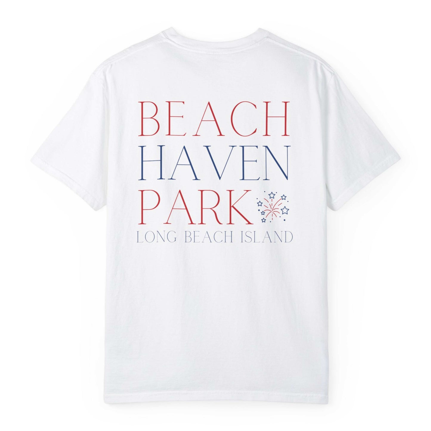 Patriotic Comfort Colors tee, Beach Haven Park