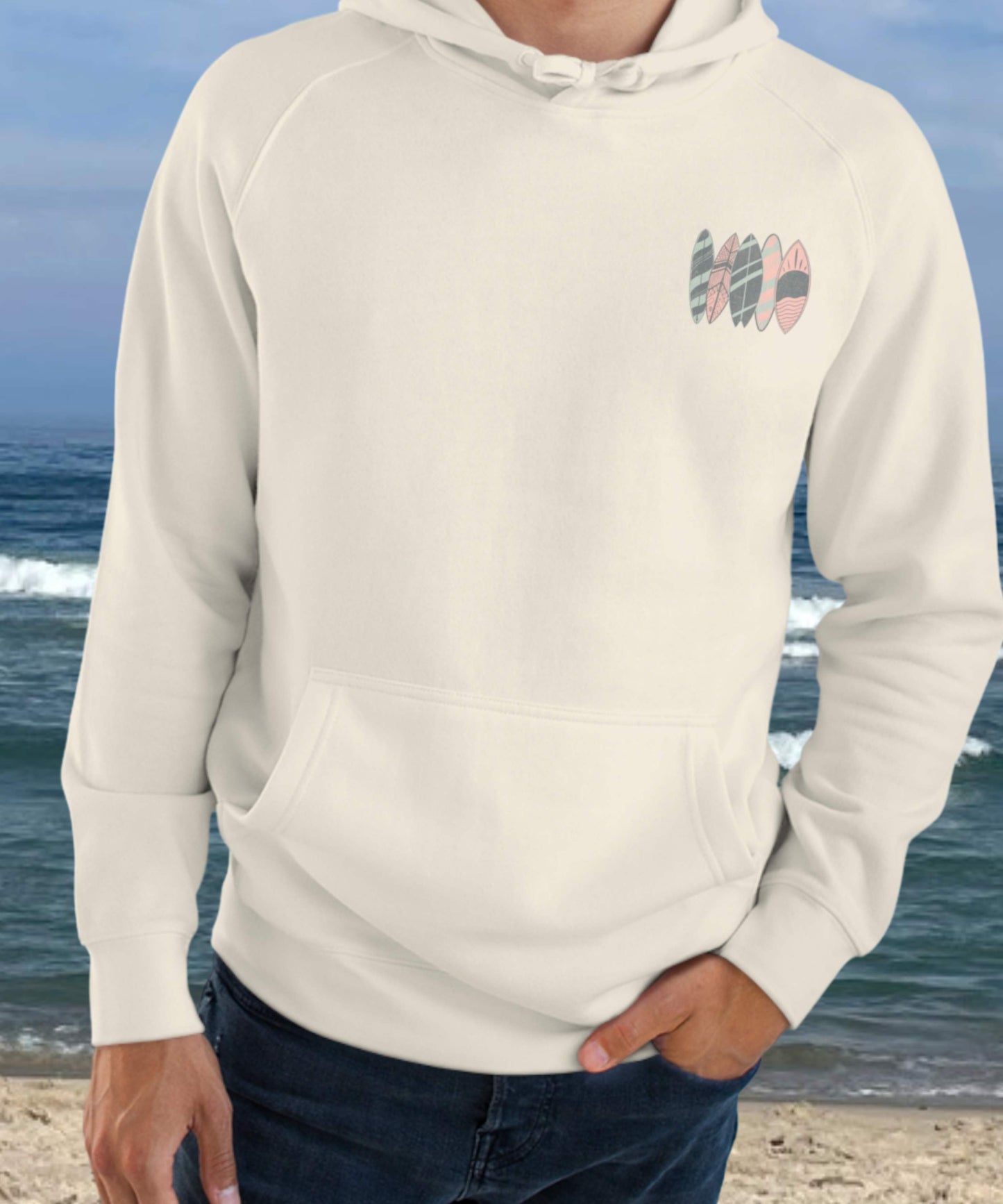 Pastel Quiver Hoodie, Beach Haven Crest