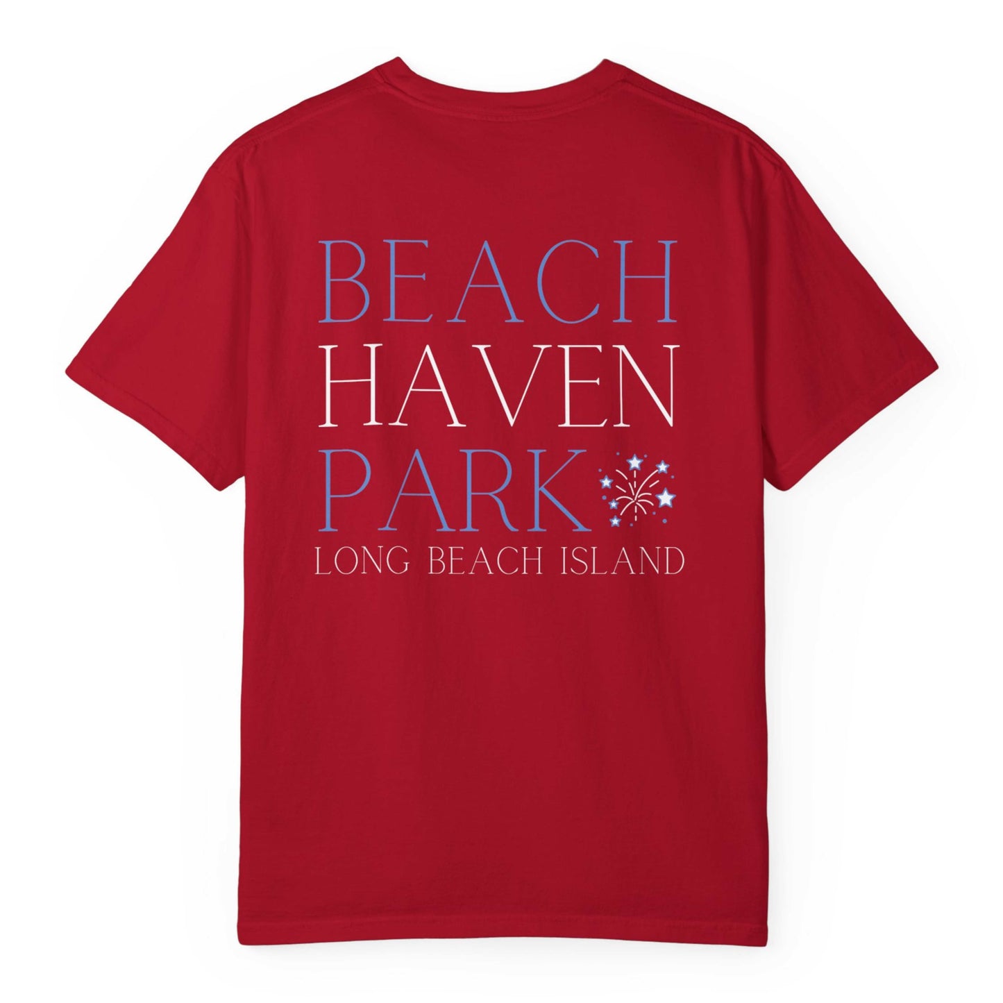 Patriotic Comfort Colors tee, Beach Haven Park