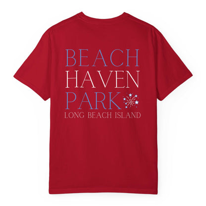 Patriotic Comfort Colors tee, Beach Haven Park