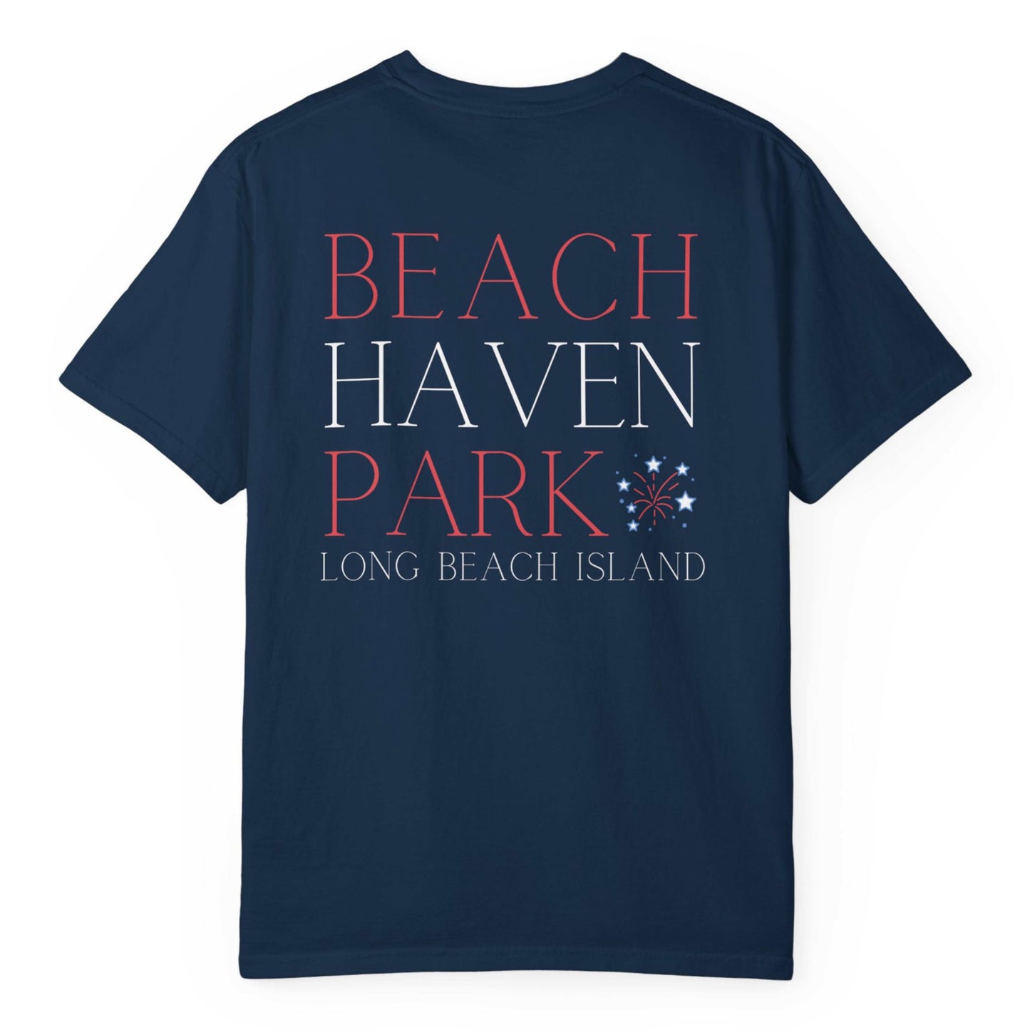 Patriotic Comfort Colors tee, Beach Haven Park