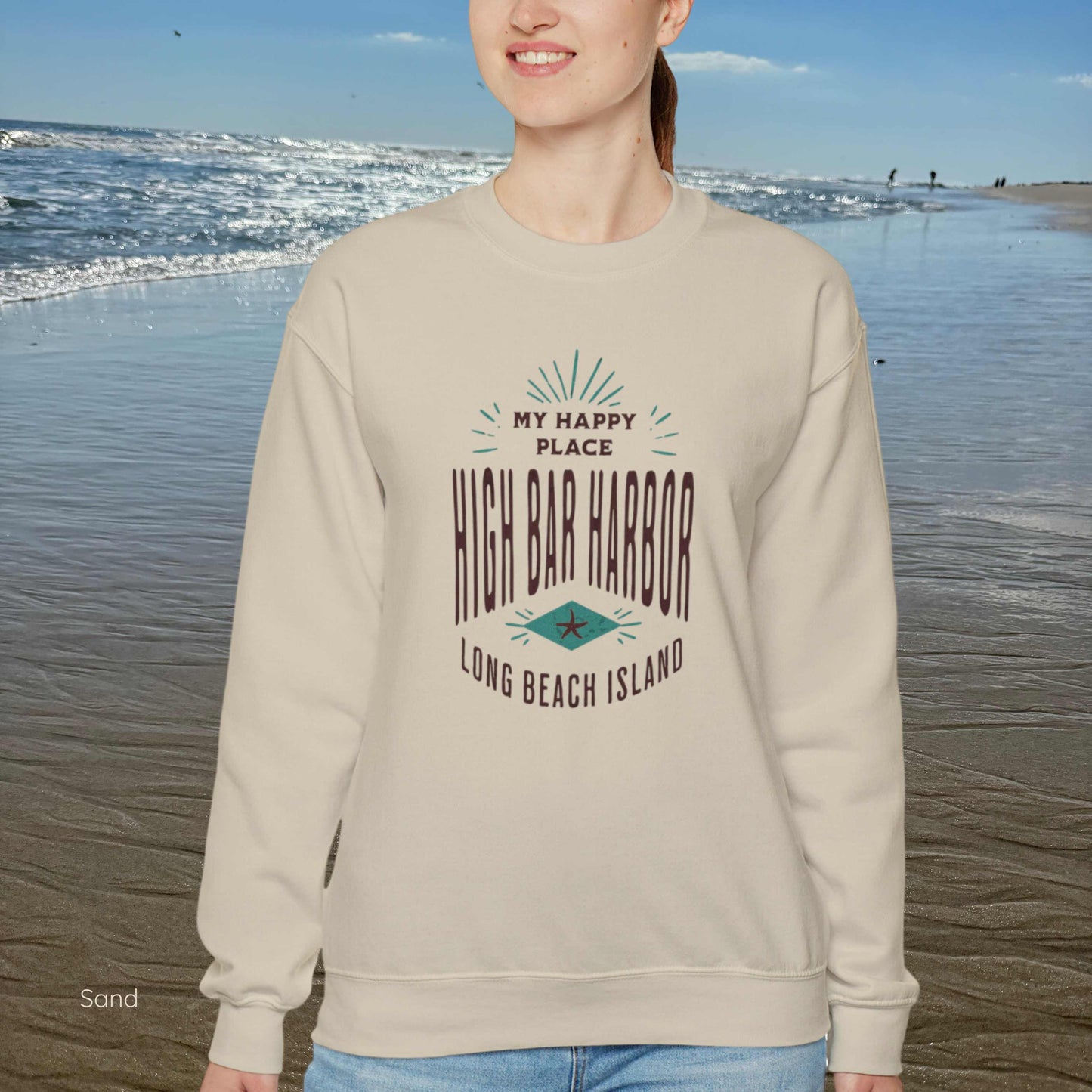 My Happy Place Sweatshirt, High Bar Harbor