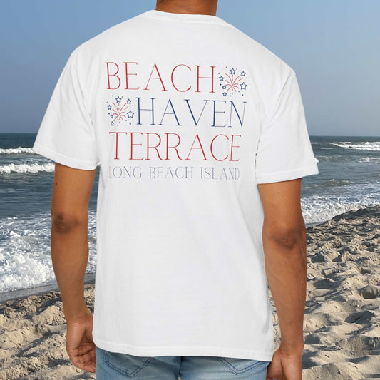 Patriotic Comfort Colors tee, Beach Haven Terrace