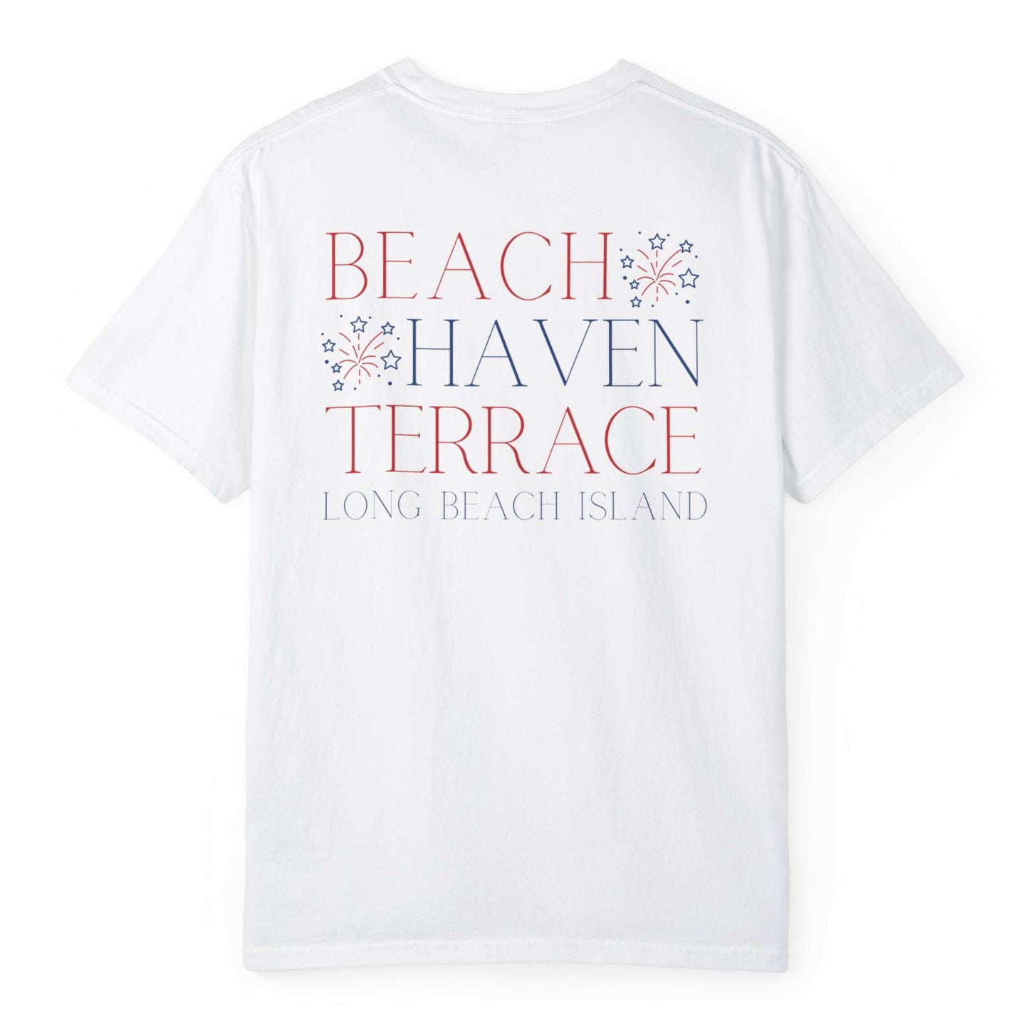 Patriotic Comfort Colors tee, Beach Haven Terrace