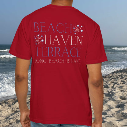 Patriotic Comfort Colors tee, Beach Haven Terrace