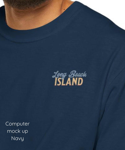 Night Swim Comfort Colors Short Sleeve Tee, Long Beach Island