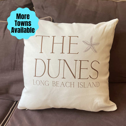 Driftwood Square Pillow, Barnegat Light