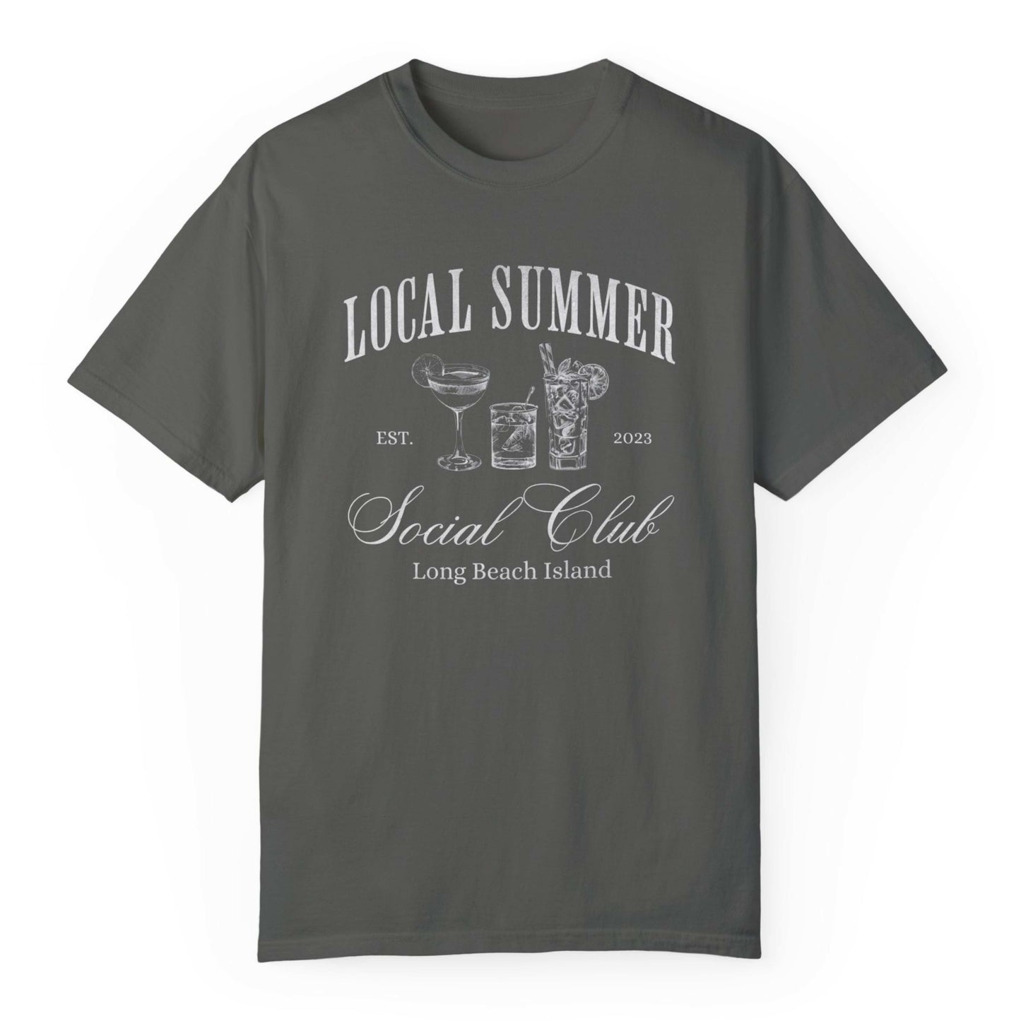 Local Summer Social Club, Cheers, Comfort Colors Tee