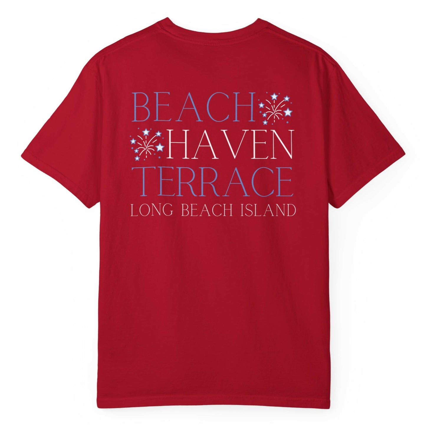 Patriotic Comfort Colors tee, Beach Haven Terrace